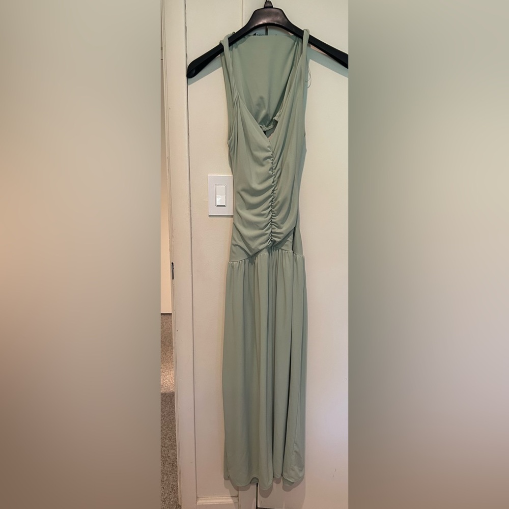 Rucked maxi dress Zara